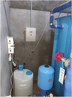 경기 포천 초록마을 요양센터 자동염소투입기 설치사진