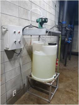 경기 포천 차의과대학교 자동염소투입기 설치사진