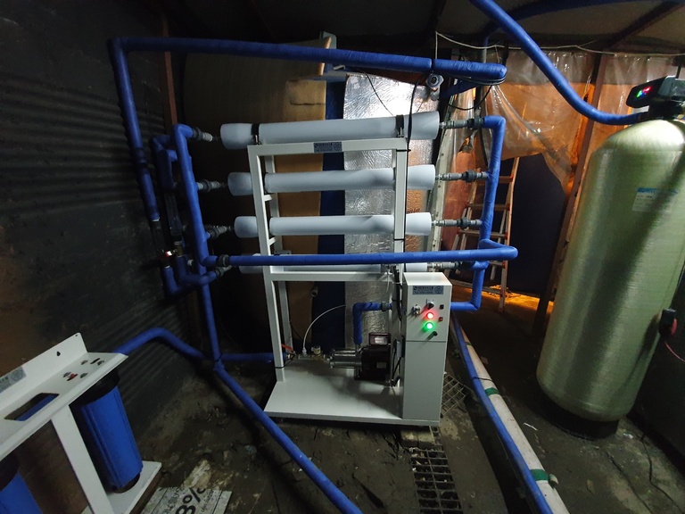 경기 용인 천지연(식당) R.O정수장치 설치사진