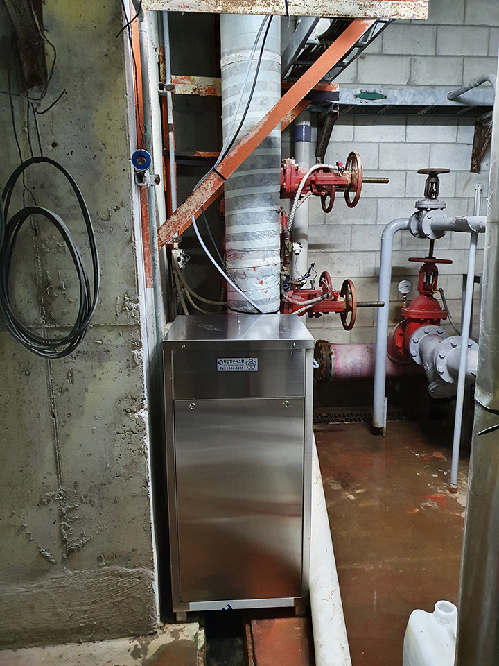 경기 가평 썬힐 골프클럽 자동염소투입기 설치사진