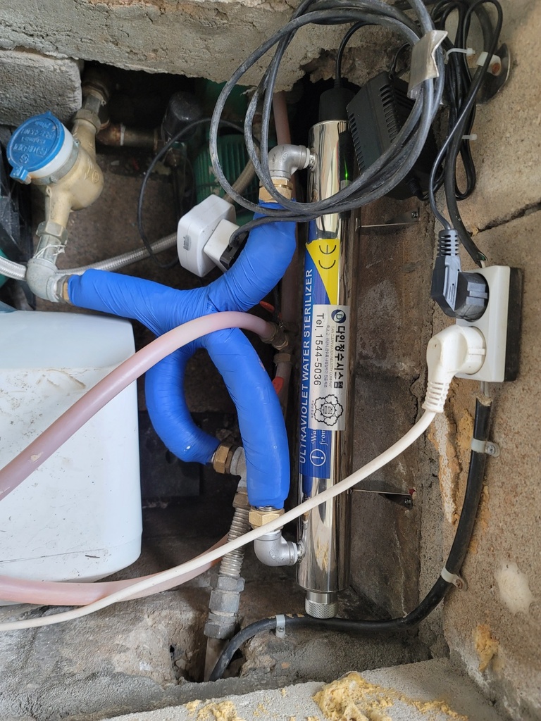 경기 포천 이ㅇㅇ님 UV정수정치 설치사진